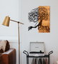 Wallity Nefes - Accesorio decorativo de pared en Negro y Nogal